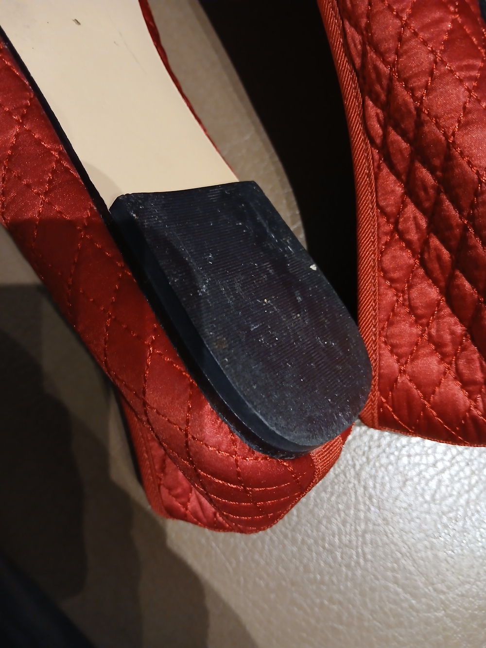 Sam & Libby Quilted Red Ballet Flats - Picture 7 of 8